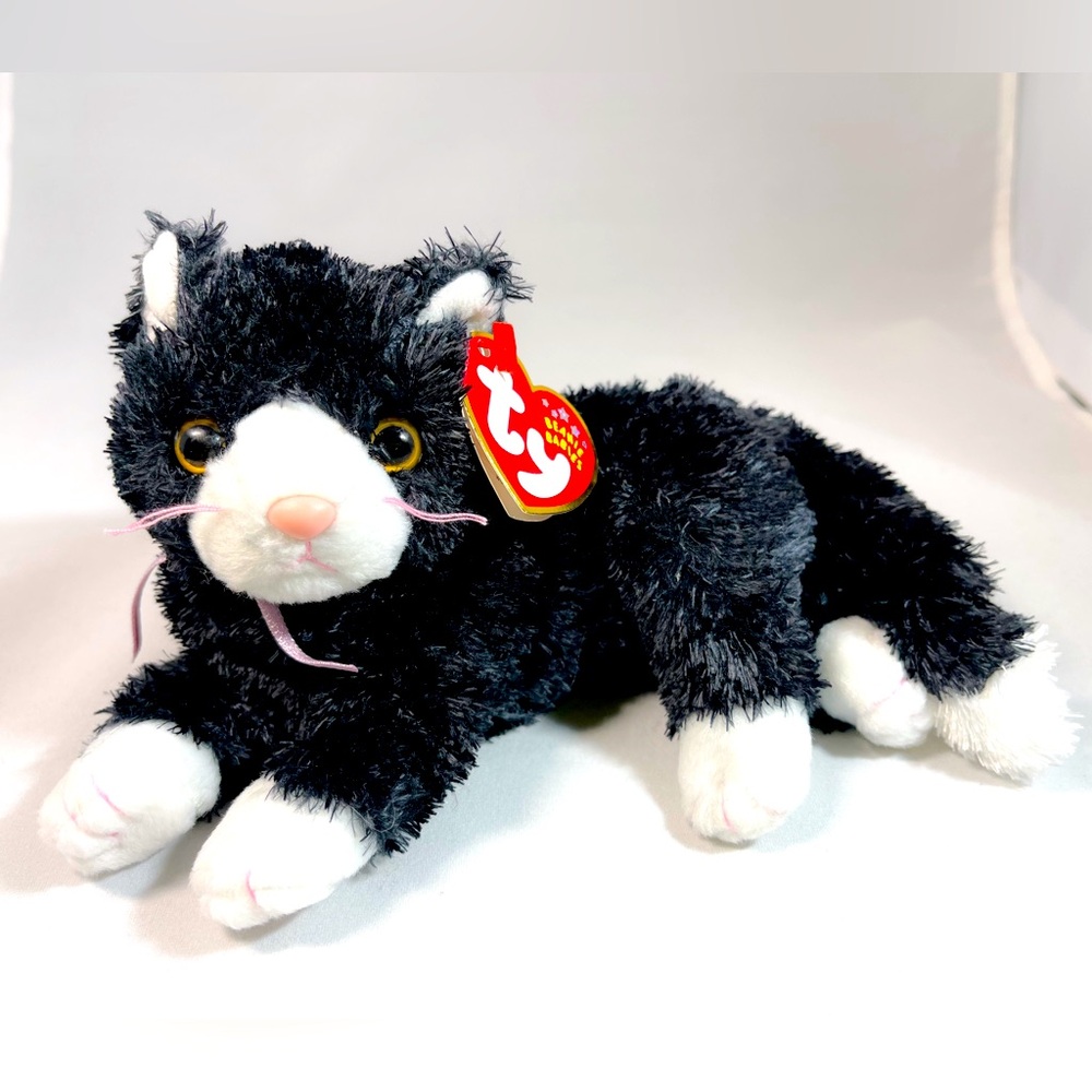 2002 TY Beanie Babies Collection BOOTIES Black cat 6” NWT.